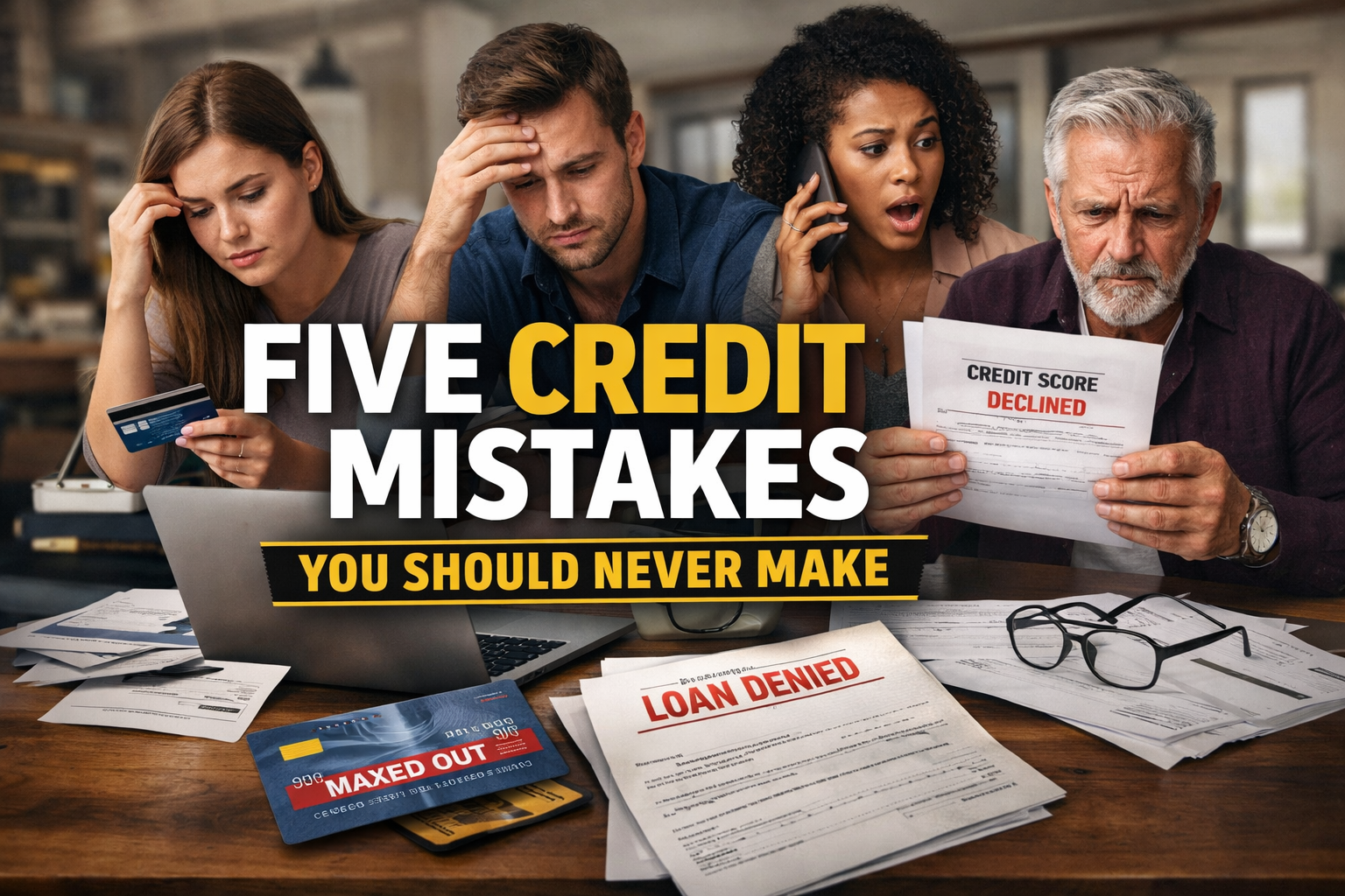 Five Credit Mistakes You Should Never Make Five Credit Mistakes You Should Never Make
