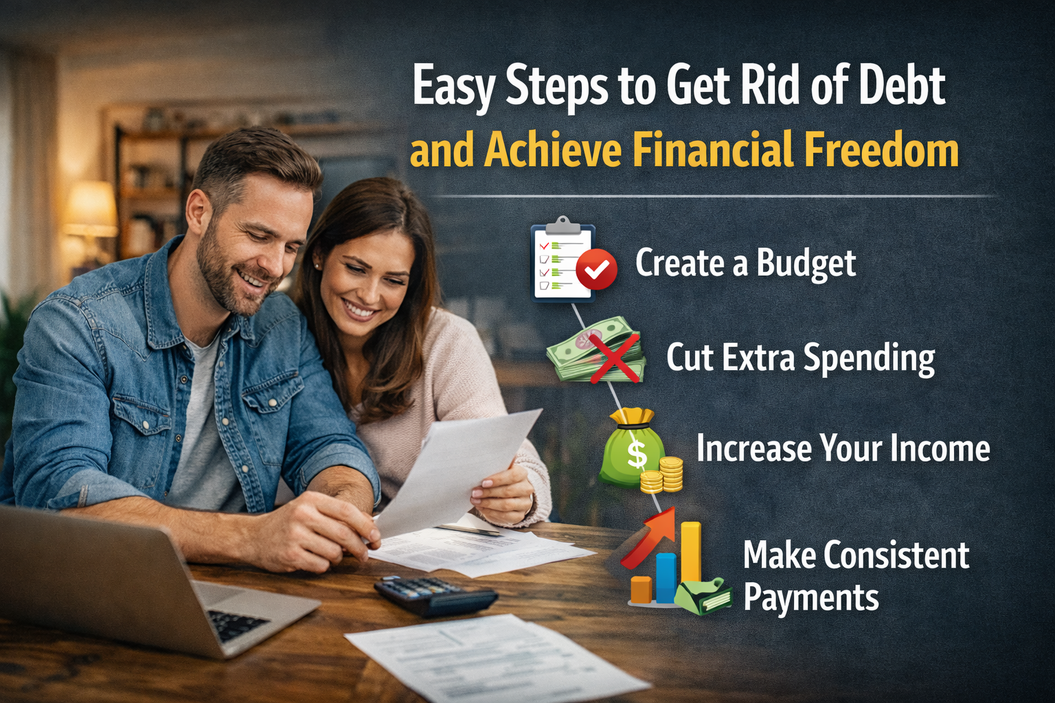 Easy Steps to Get Rid of Debt and Achieve Financial Freedom